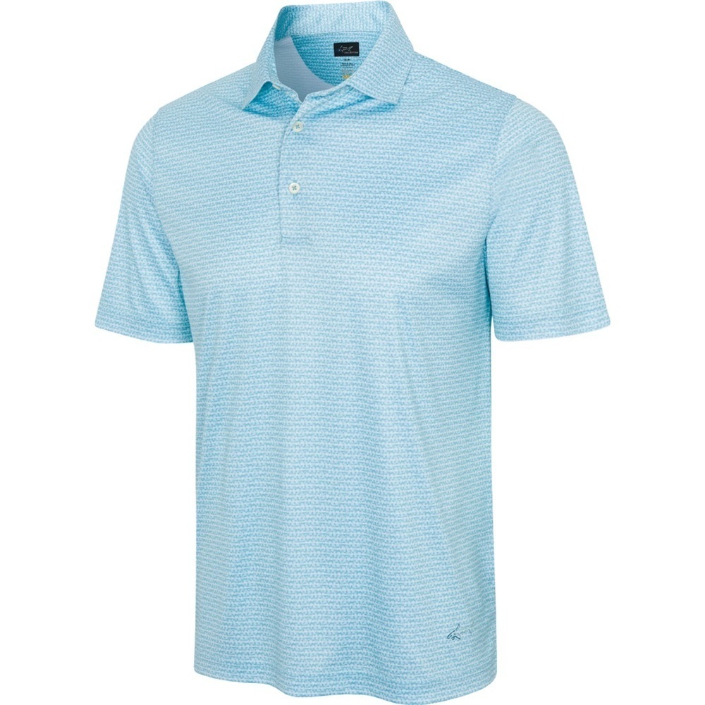 Greg norman Men's Light Blue Polo Shirt